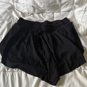 Black workout shorts